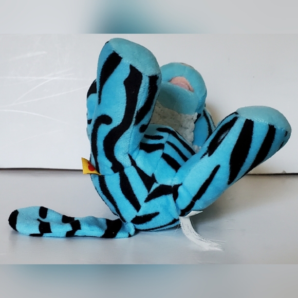 Build-A-Bear BAB Smallfry 7" Turquoise Tiger Plush Stuffed Toy w/Shirt - EUC - Picture 7 of 13